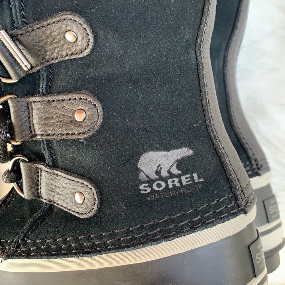 SOREL NEW! Joan of Arctic Waterproof Fur Cuff Tall Lace Up Winter Snow Boots - Picture 12 of 16